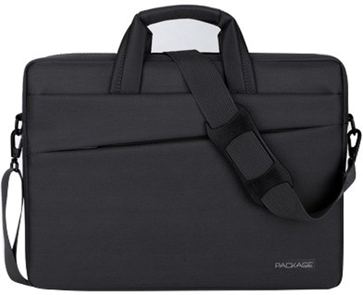 Luxe Laptophoes met Schouderband en Ritssluiting | 15 inch | Zwart | Laptop Accessoires